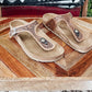 Tooled Leather Flip Flop
