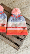 Winter Sunrise Striped Beanie