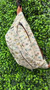 Floral Cream Belt Bag