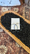 Turquoise & Antique Bead Hoops