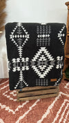 Andean Alpaca Wool Blanket- Black