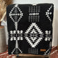 Andean Alpaca Wool Blanket- Black