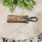 Tooled Leather Keychain - Skull