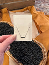 Silver Small Bar Necklace