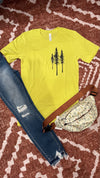Tall Pines Tee - Yellow