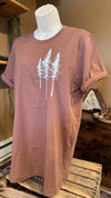 Tall Pines Tee - Dark Mauve