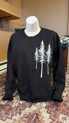 Tall Pines Crewneck - Black