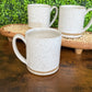 Large White Speckled Mug
