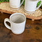Large White Speckled Mug