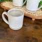 Large White Speckled Mug
